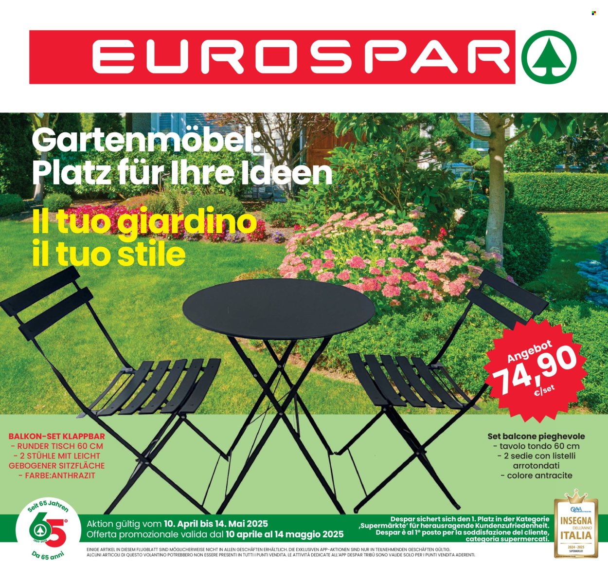 Volantino Eurospar - 10.4.2025 - 14.5.2025.
