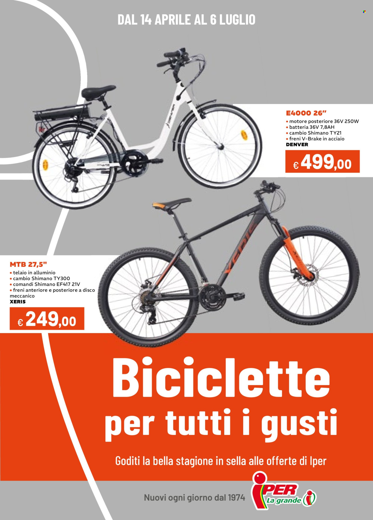 Volantino Iper, La grande i - 14.4.2025 - 6.7.2025.