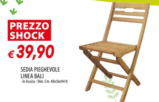 Sedia Pieghevole Linea Bali