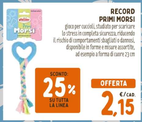 RECORD PRIMI MORSI
