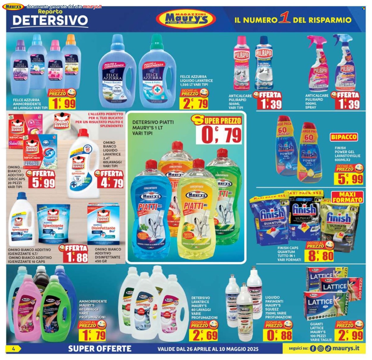 Volantino Maury's - 26.4.2025 - 10.5.2025.