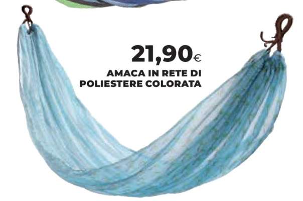 Amaca in rete di poliestere colorata