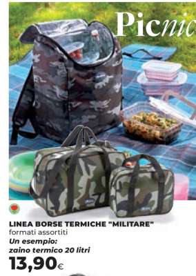 LINEA BORSE TERMICHE 'MILITARE'