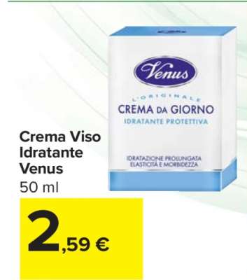 Crema Viso Idratante Venus