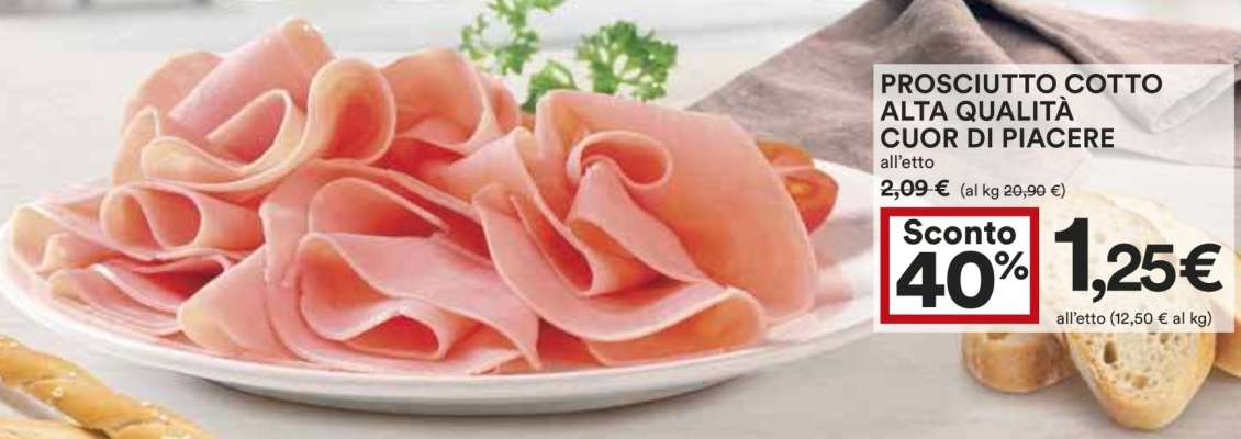 Prosciutto Cotto Alta Qualità Cuor di Piacere
