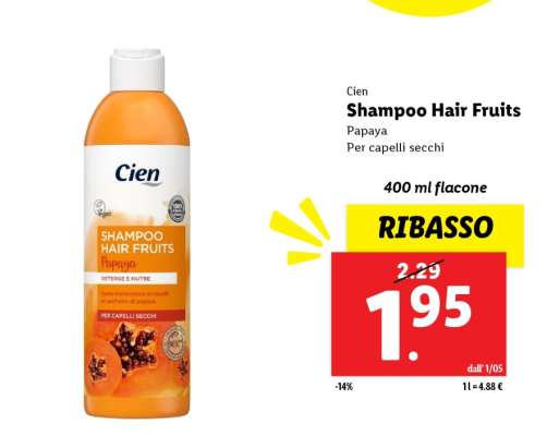 Cien Shampoo Hair Fruits