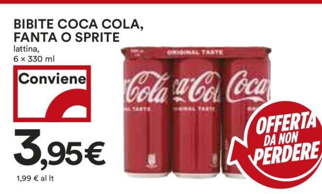 BIBITE COCA COLA, FANTA O SPRITE