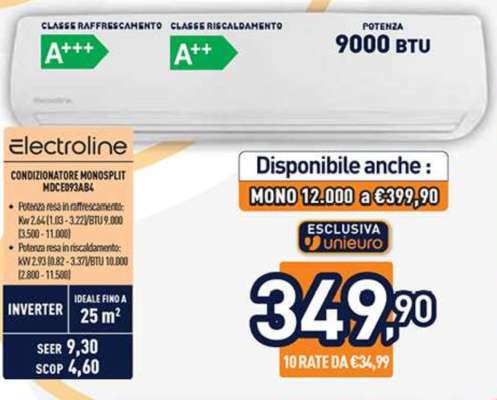 Electroline Condizionatore Monosplit MDCE09A3B4