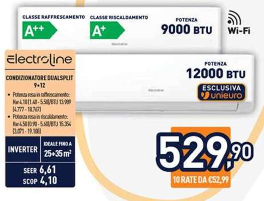Electrolux Condizionatore Dualsplit 9+12
