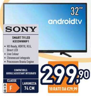 SONY SMART TV LED KD32W800P1