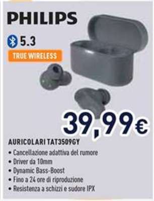 PHILIPS Auricolari TAT3509GY