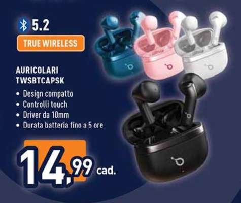 Auricolari TWSBTCAPSK