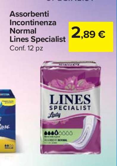 Assorbenti Incontinenza Normal Lines Specialist