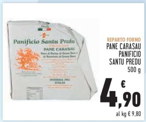 PANE CARASAU PANIFICIO SANTU PREDU