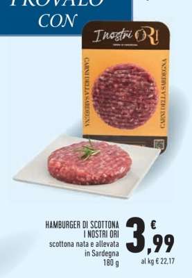 HAMBURGER DI SCOTTONA I NOSTRI ORI