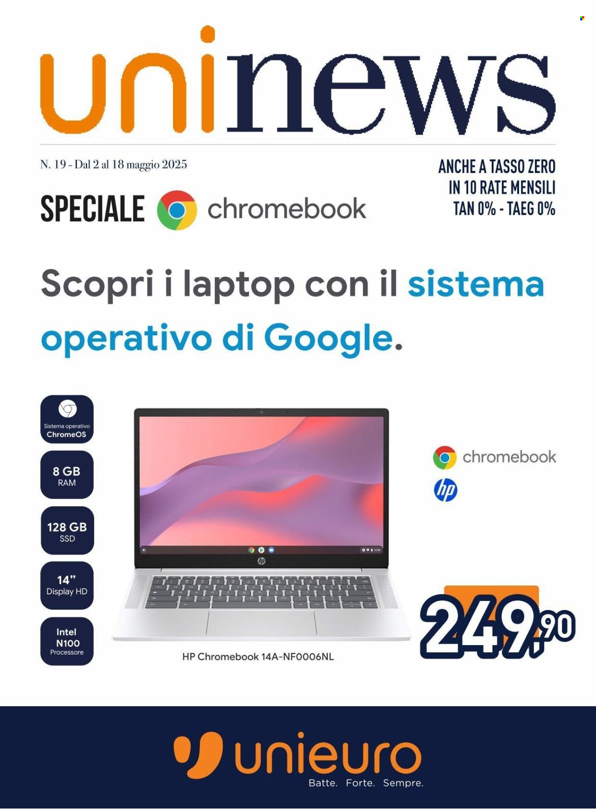Volantino Unieuro - 2.5.2025 - 18.5.2025.