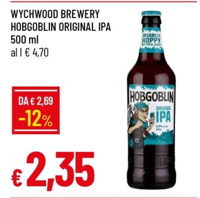 WYCHWOOD BREWERY HOBGOBLIN ORIGINAL IPA