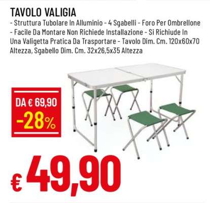 TAVOLO VALIGIA