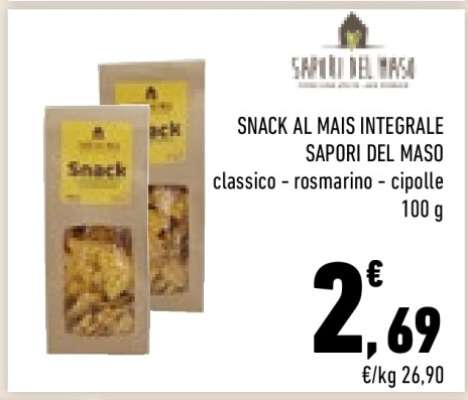 SNACK AL MAIS INTEGRALE SAPORI DEL MASO