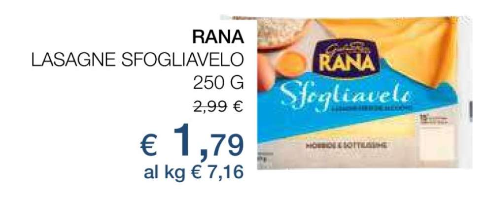 Rana Lasagne Sfogliavelo