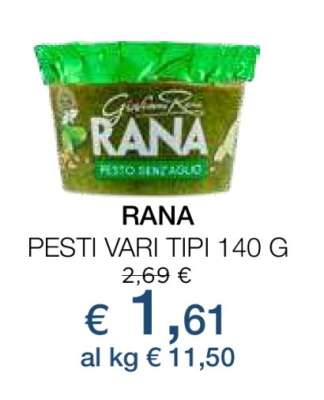 RANA PESTI VARI TIPI 140 G