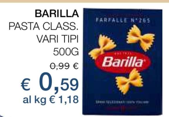 BARILLA PASTA CLASS. VARI TIPI
