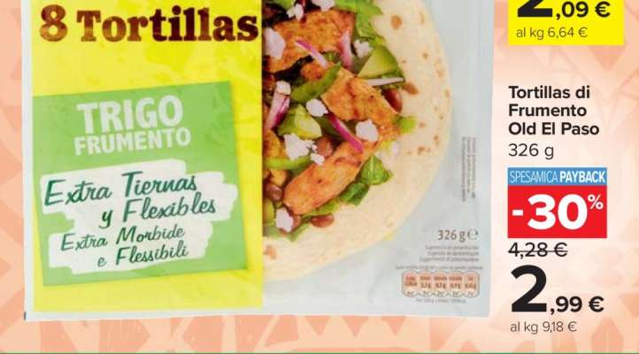 Tortillas di Frumento Old El Paso