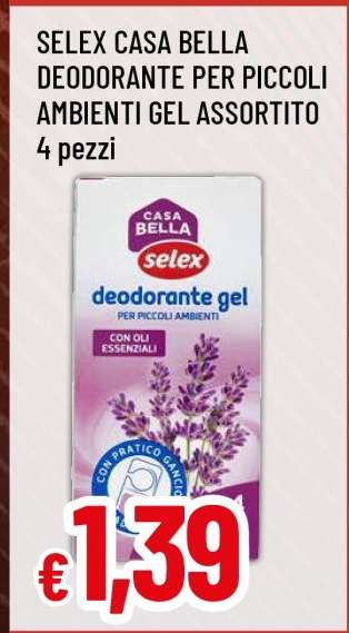 SELEX CASA BELLA DEODORANTE PER PICCOLI AMBIENTI GEL ASSORTITO