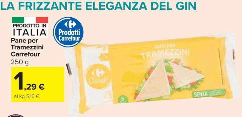 Pane per Tramezzini Carrefour