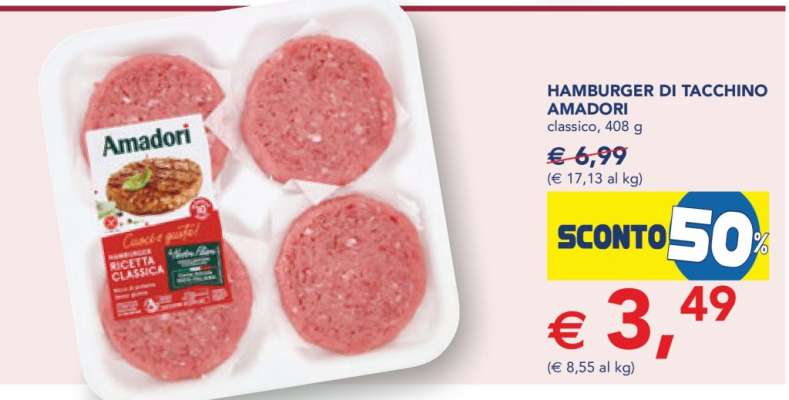 Hamburger di Tacchino Amadori