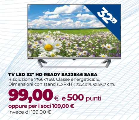 TV LED 32” HD READY SA32B46 SABA