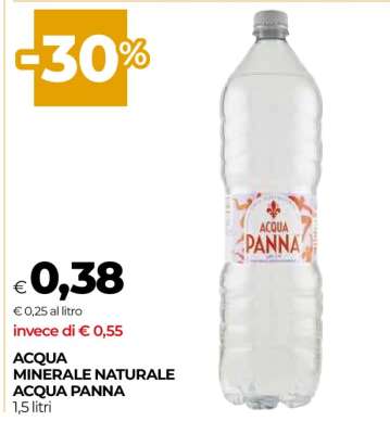 ACQUA MINERALE NATURALE ACQUA PANNA