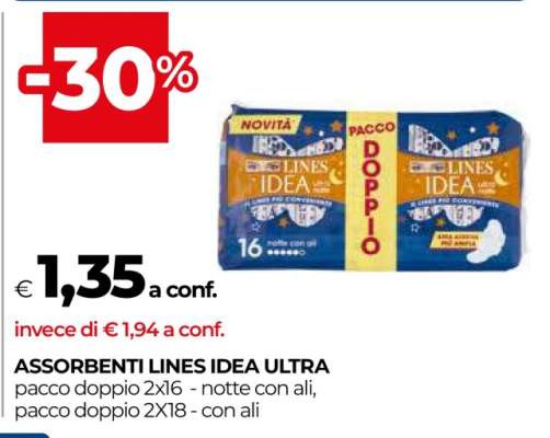 Assorbenti LINES Idea ultra