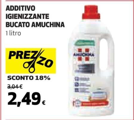 ADDITIVO IGIENIZZANTE BUCATO AMUCHINA