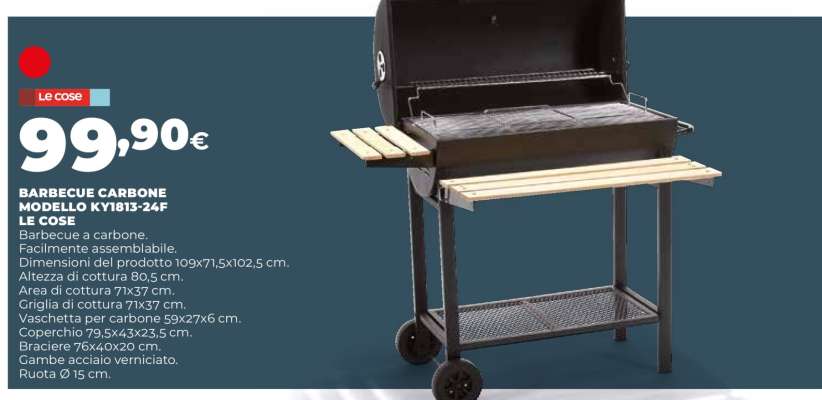 BARBECUE CARBONE MODELLO KY1813-24F