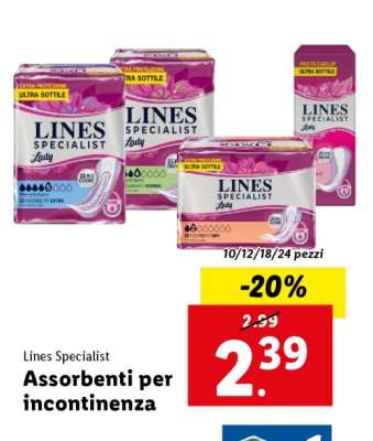Lines Specialist Assorbenti per incontinenza