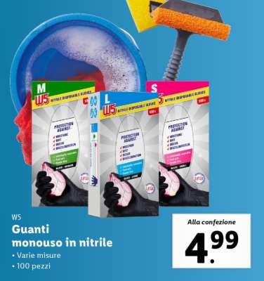 W5 Guanti monouso in nitrile