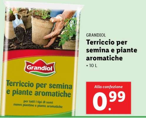 Grandiol Terriccio per semina e piante aromatiche