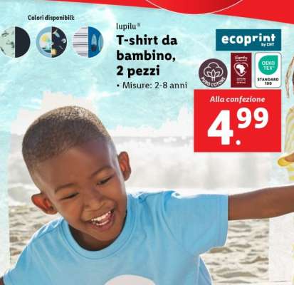 T-shirt da bambino, 2 pezzi