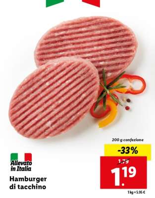 Hamburger Di Tacchino