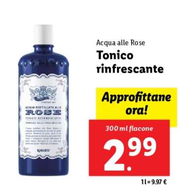 Acqua alle Rose Tonico rinfrescante