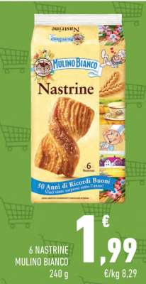 6 Nastrine Mulino Bianco