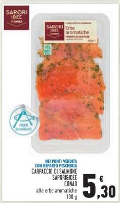 CARPACCIO DI SALMONE SAPORI&IDEE CONAD
