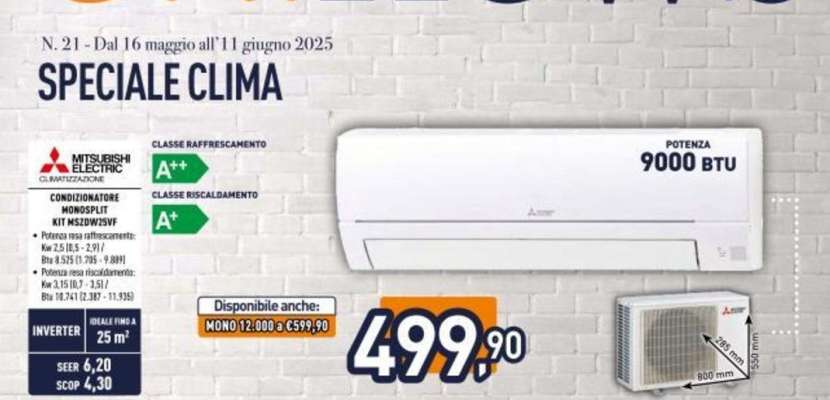 Mitsubishi Electric Climatizzatore Monosplit MSZ-HR25VF