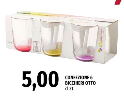 CONFEZIONE 6 BICCHIERI OTTO