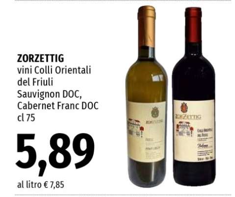 ZORZETTIG vini Colli Orientali del Friuli Sauvignon DOC, Cabernet Franc DOC