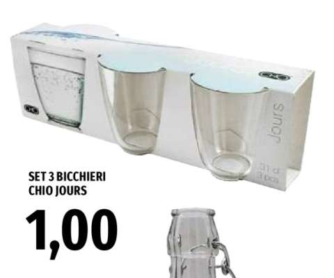 SET 3 BICCHIERI CHIO JOURS