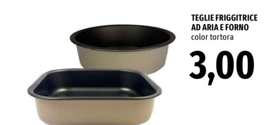 TEGLIE FRIGGITRICE AD ARIA E FORNO