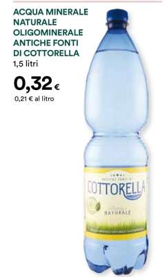ACQUA MINERALE NATURALE OLIGOMINERALE ANTICHE FONTI DI COTTORELLA