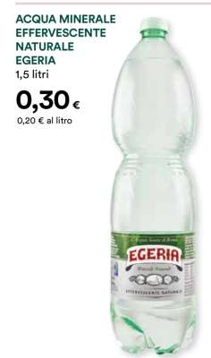 ACQUA MINERALE EFFERVESCENTE NATURALE EGERIA